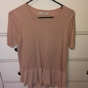 short sleeve peplum top